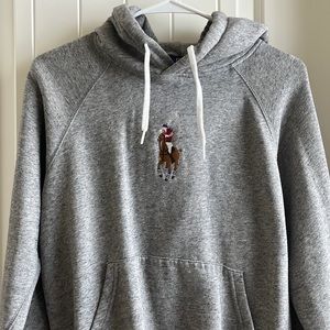 grey boys polo hoodie